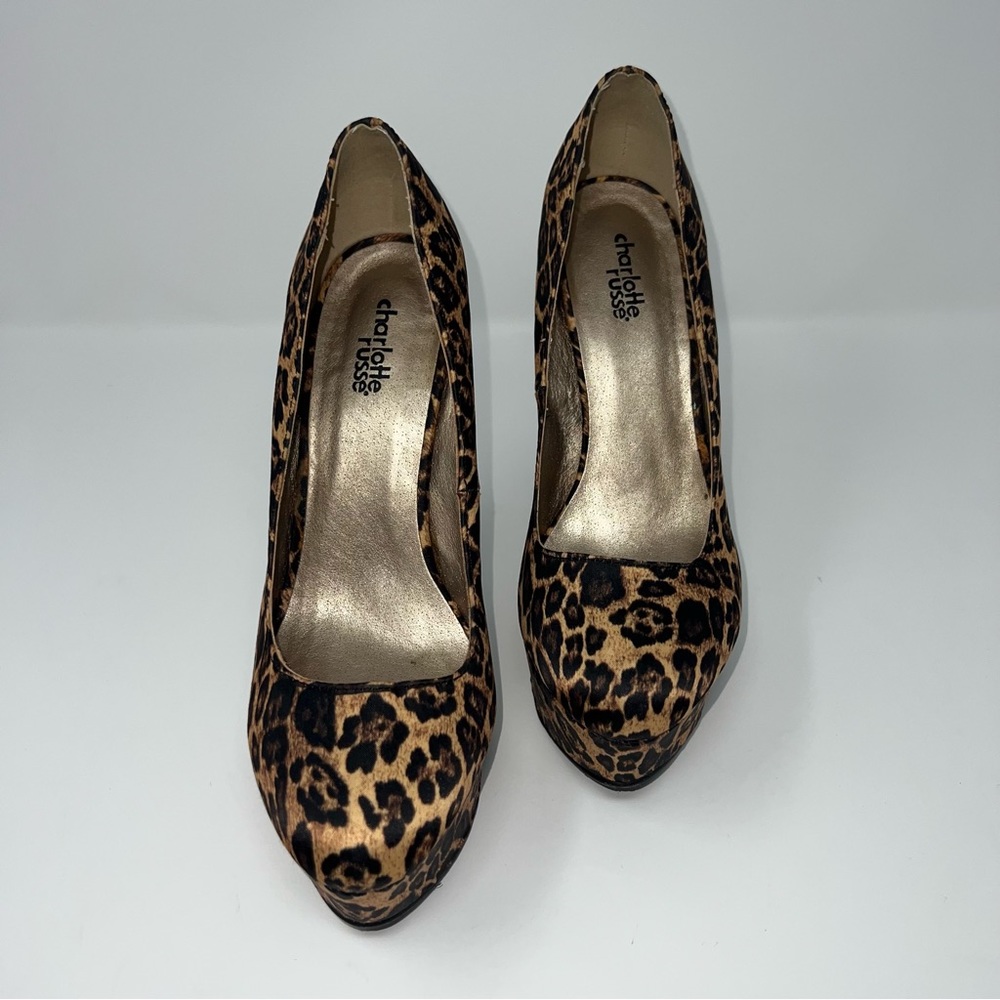 Charlotte Russe Leopard Platform High Heels - Picture 3 of 6